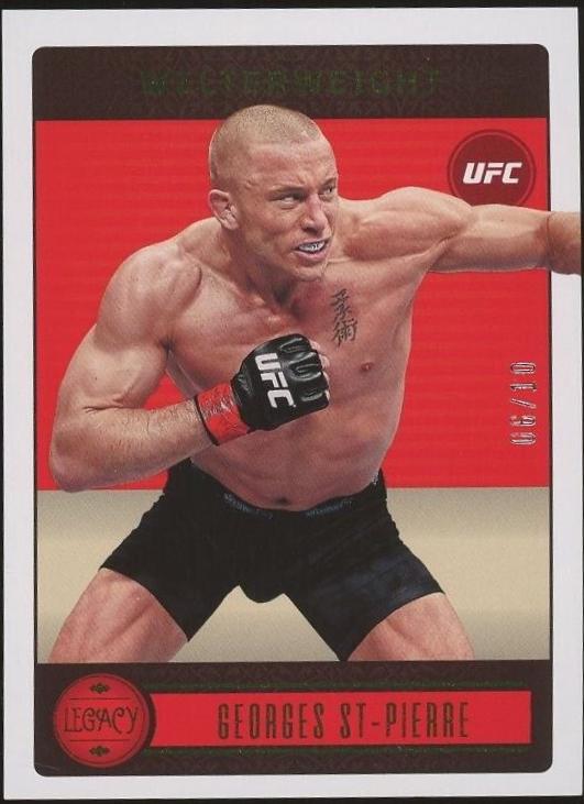 Georges St-Pierre 2023 Panini Chronicles UFC Base Legacy #148 Gold