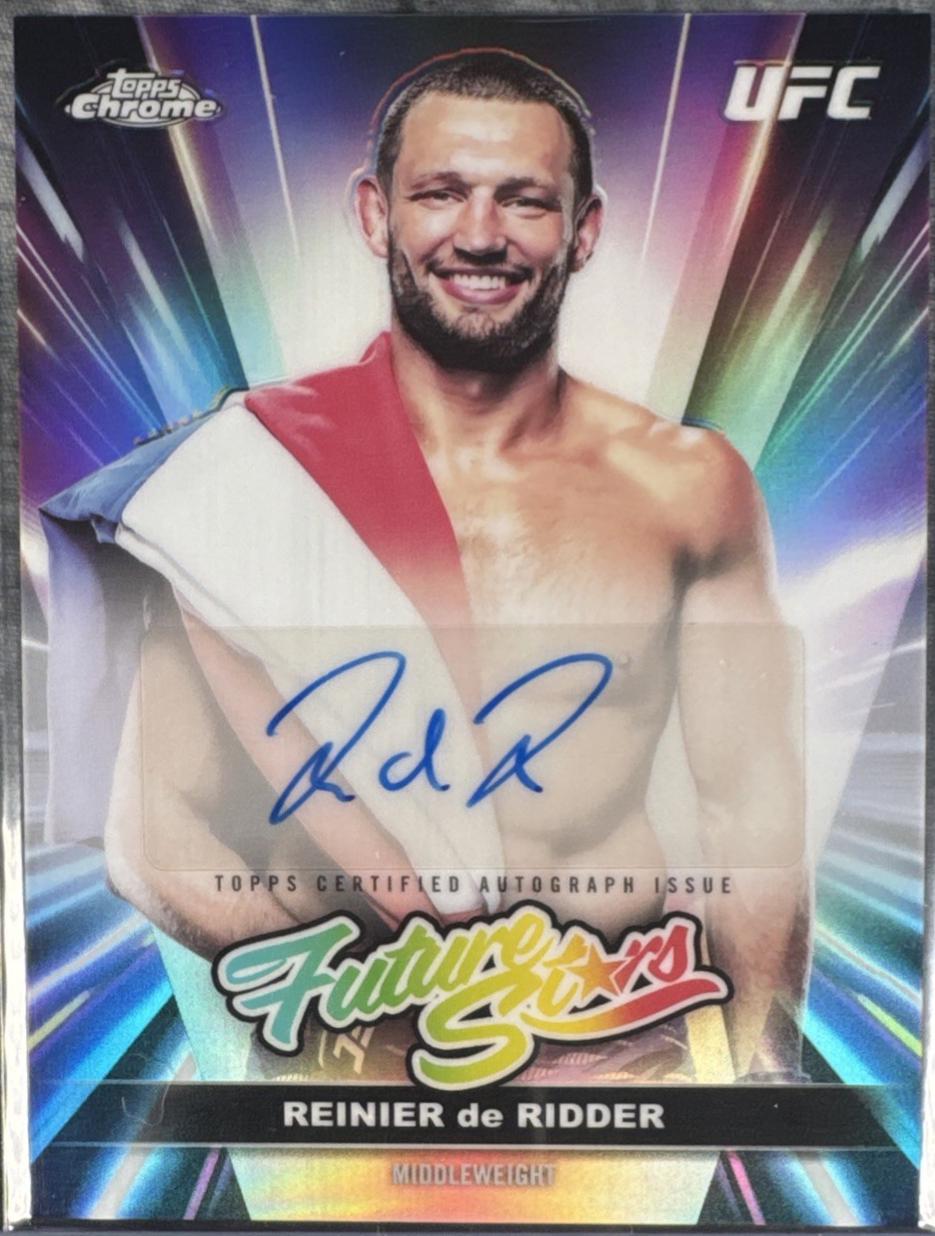 Reinier de Ridder 2026 Topps Chrome UFC Future Stars Autographs #FSA-RR Refractor