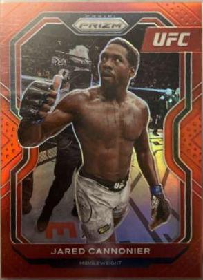 Jared Cannonier 2021 Panini Prizm UFC Base #44 Red