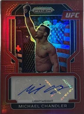 Michael Chandler 2022 Panini Prizm UFC Signatures #38 Red