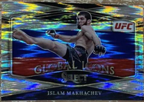 Islam Makhachev 2022 Panini Select UFC Global Icons #16 Flash