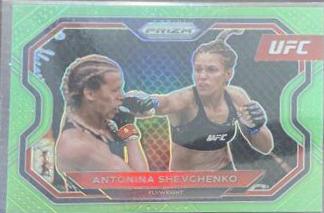 Antonina Shevchenko 2021 Panini Prizm UFC Base #192 Neon Green