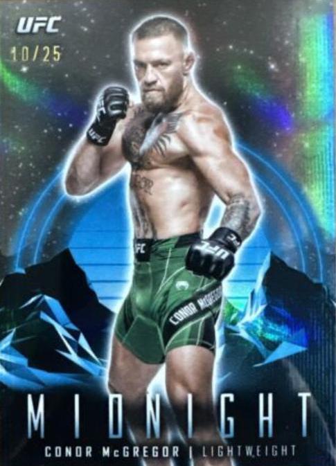 Conor McGregor 2024 Topps Midnight UFC Base #1 Moonrise