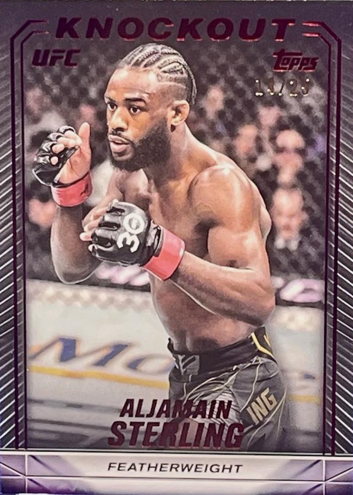 Aljamain Sterling 2024 Topps Knockout UFC Base #6 Red