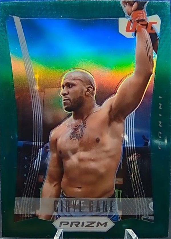 Ciryl Gane 2022 Panini Prizm UFC Prizm Flashback #16 Green