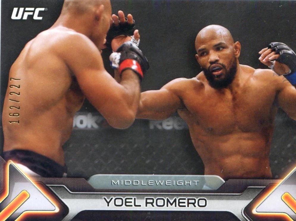 Yoel Romero 2016 Topps UFC Knockout Base #97 Silver