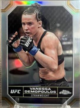 Vanessa Demopoulos 2024 Topps Chrome UFC Base #191 Refractor