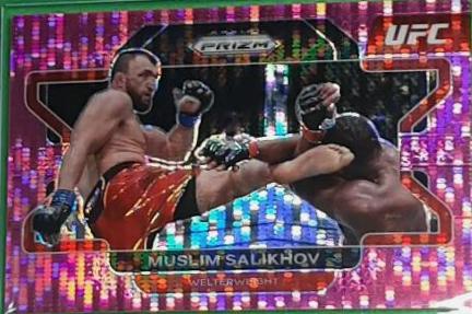 Muslim Salikhov 2022 Panini Prizm UFC Base #38 Pink Pulsar