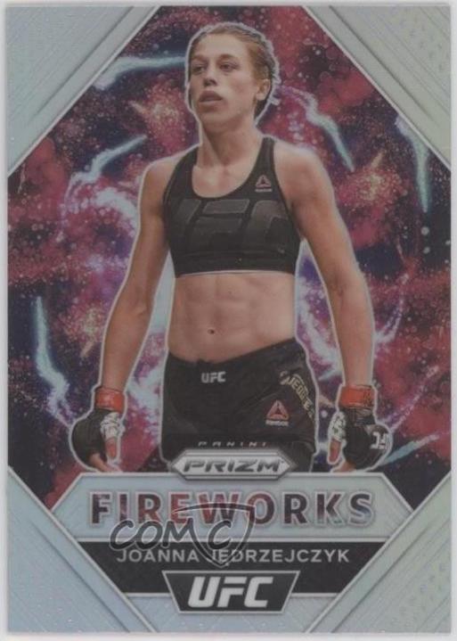 Joanna Jędrzejczyk 2021 Panini Prizm UFC Fireworks #7 Silver