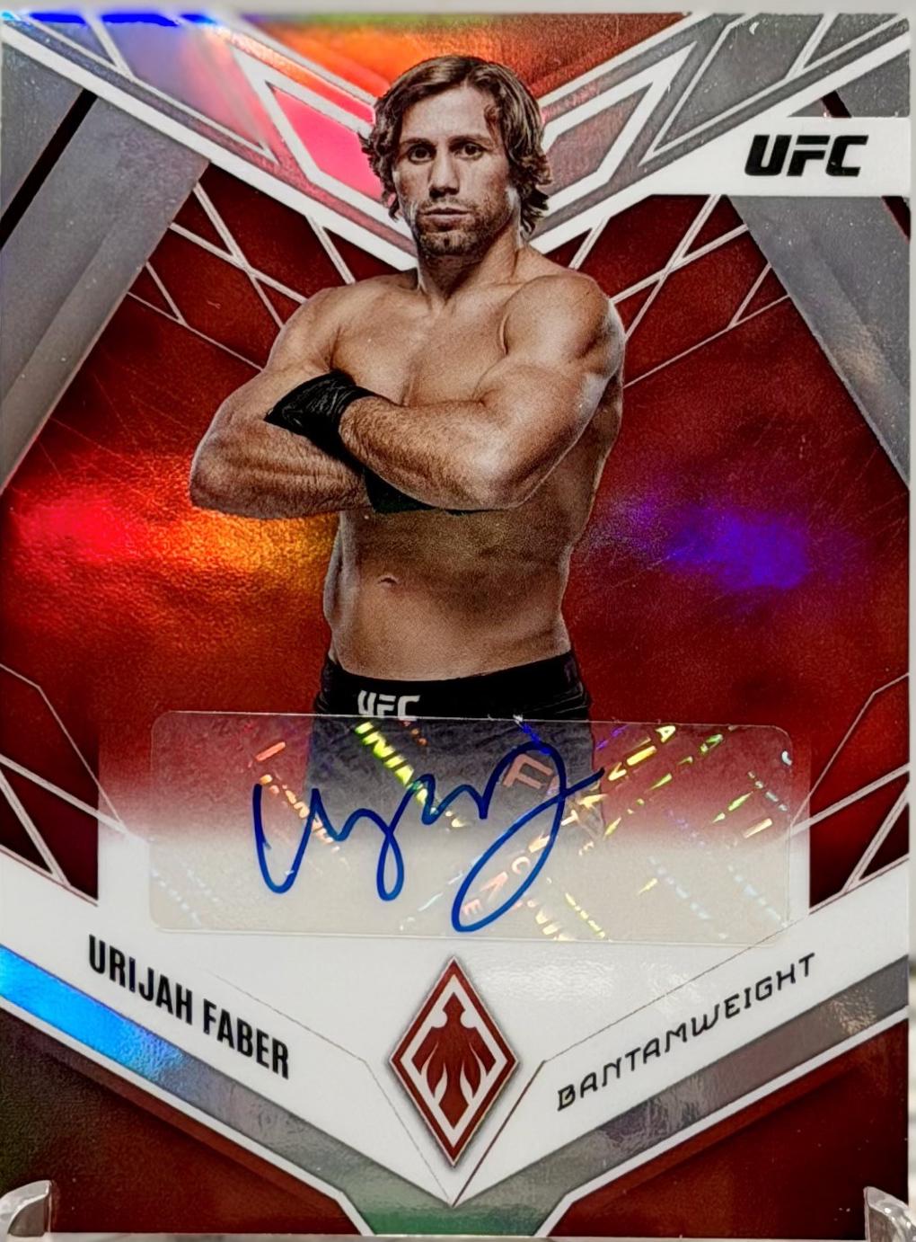 Urijah Faber 2023 Panini Chronicles UFC Phoenix Autographs #8 Red