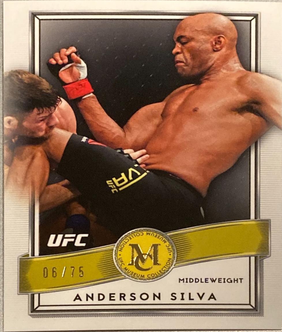 Anderson Silva 2016 Topps UFC Museum Collection Base #11 Gold