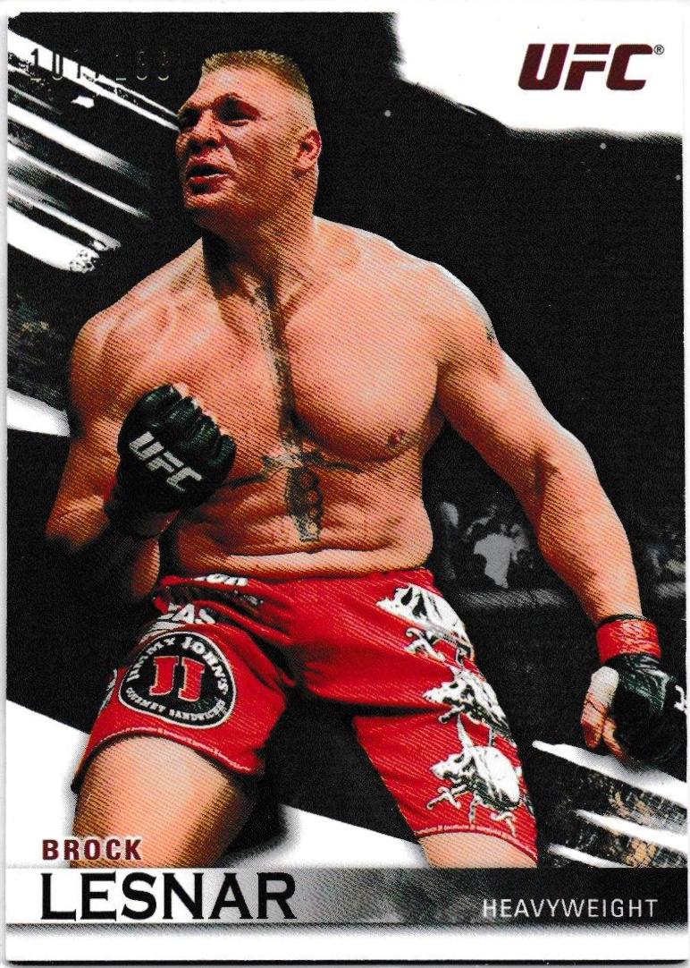 Brock Lesnar 2010 Topps UFC Knockout Base #11 Silver