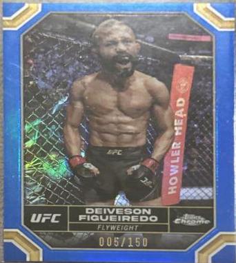Deiveson Figueiredo 2024 Topps Chrome UFC Base #57 Blue Refractor