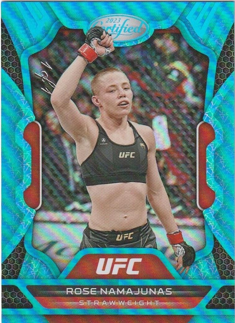 Rose Namajunas 2023 Panini Chronicles UFC Base Certified #234 Platinum