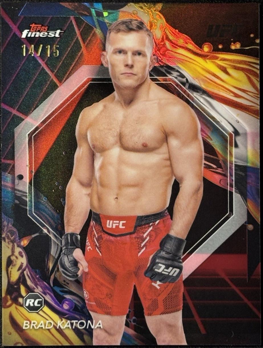 Brad Katona 2024 Topps Finest UFC Base Uncommon #105 Superfractor