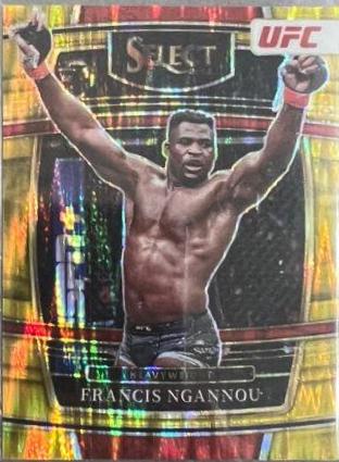 Francis Ngannou 2022 Panini Select UFC Concourse #35 Gold Flash