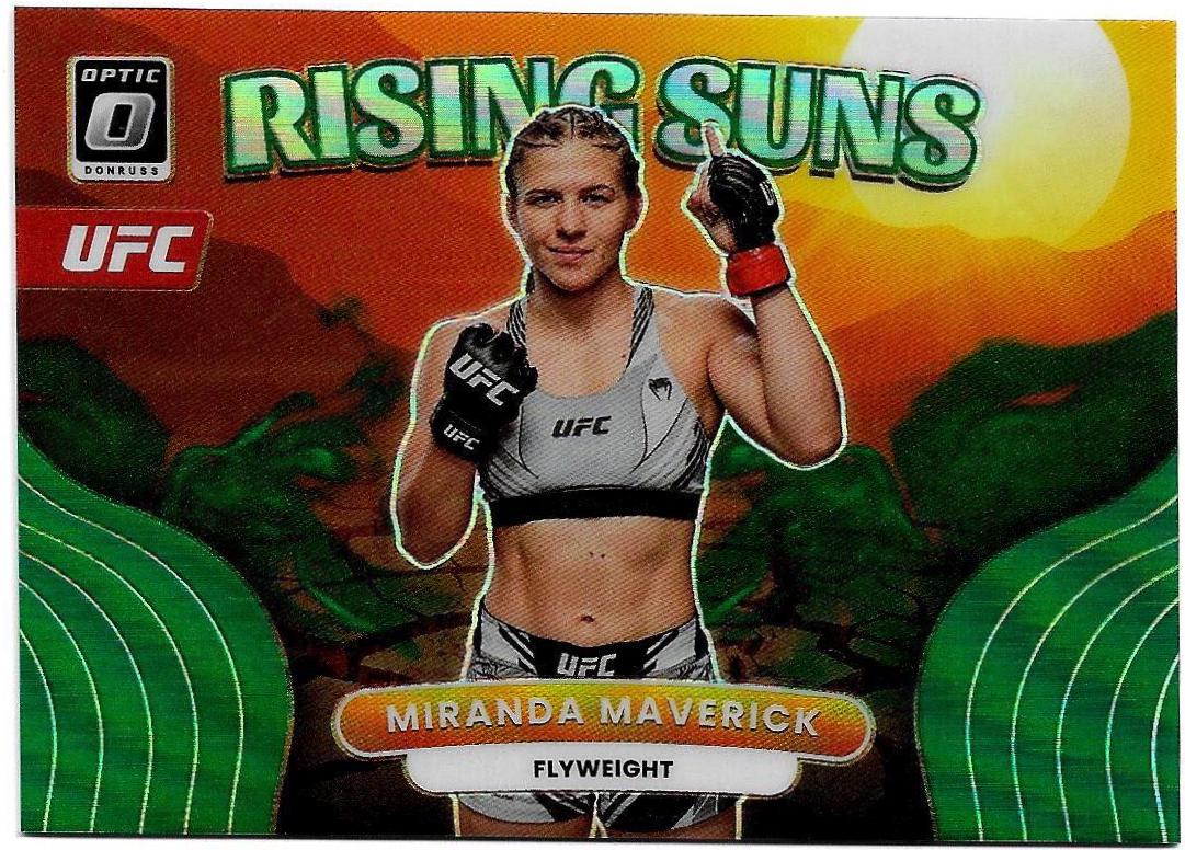 Miranda Maverick 2023 Panini Donruss Optic UFC Rising Suns #4 Green