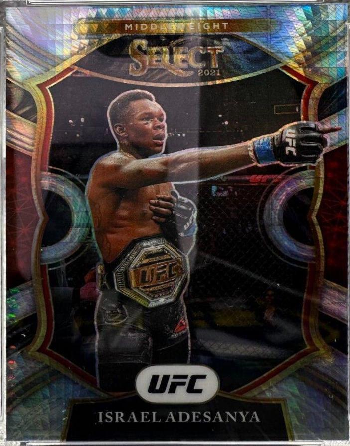 Israel Adesanya 2021 Panini Select UFC Octagonside #233 Lucky Envelopes