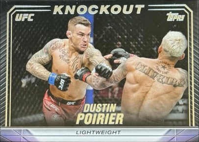 Dustin Poirier 2024 Topps Knockout UFC Base #78 Platinum