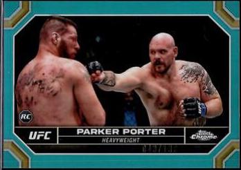Parker Porter 2024 Topps Chrome UFC Base #142 Aqua Refractor