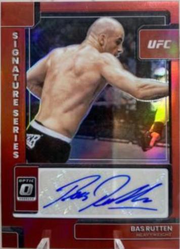 Bas Rutten 2023 Panini Donruss Optic UFC Signature Series #39 Green