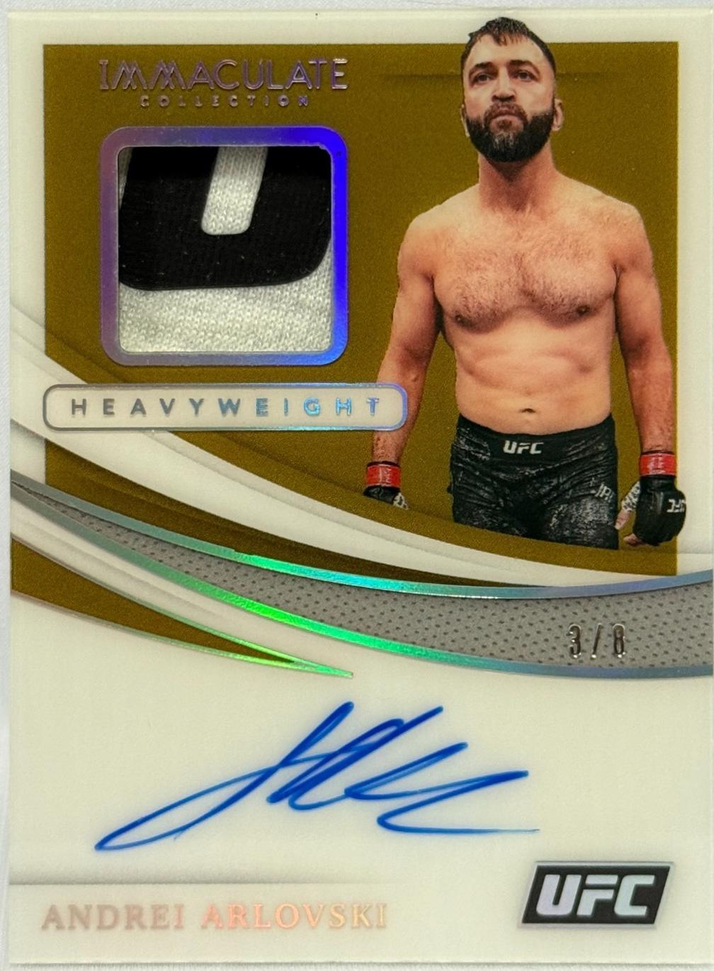 Andrei Arlovski 2021 Panini Immaculate UFC Memorabilia Autographs #39 Acetate