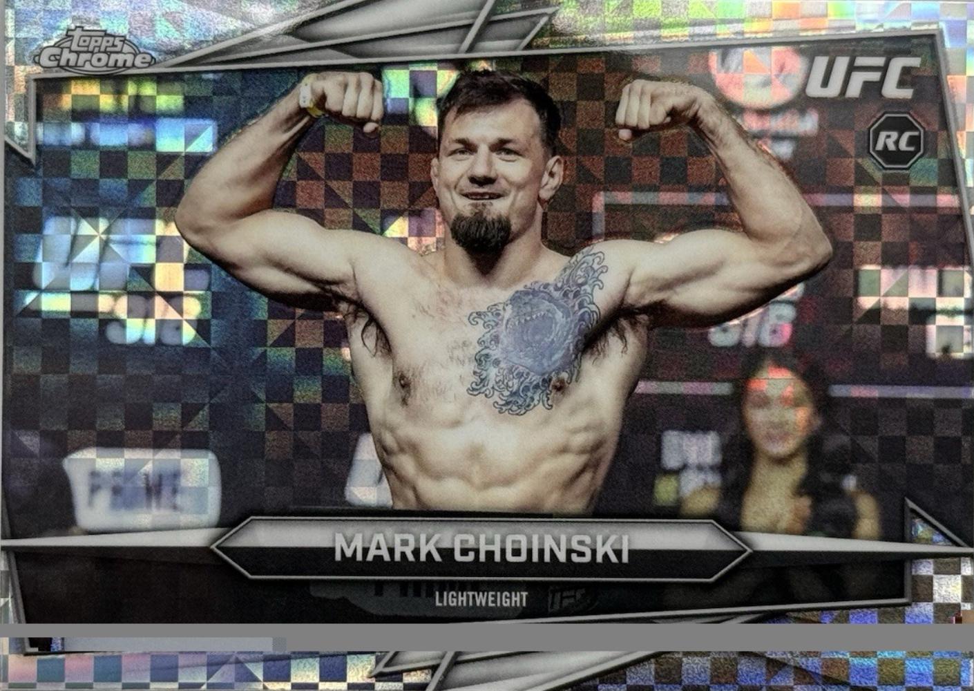 Mark Choinski 2026 Topps Chrome UFC Base #102 X-fractor
