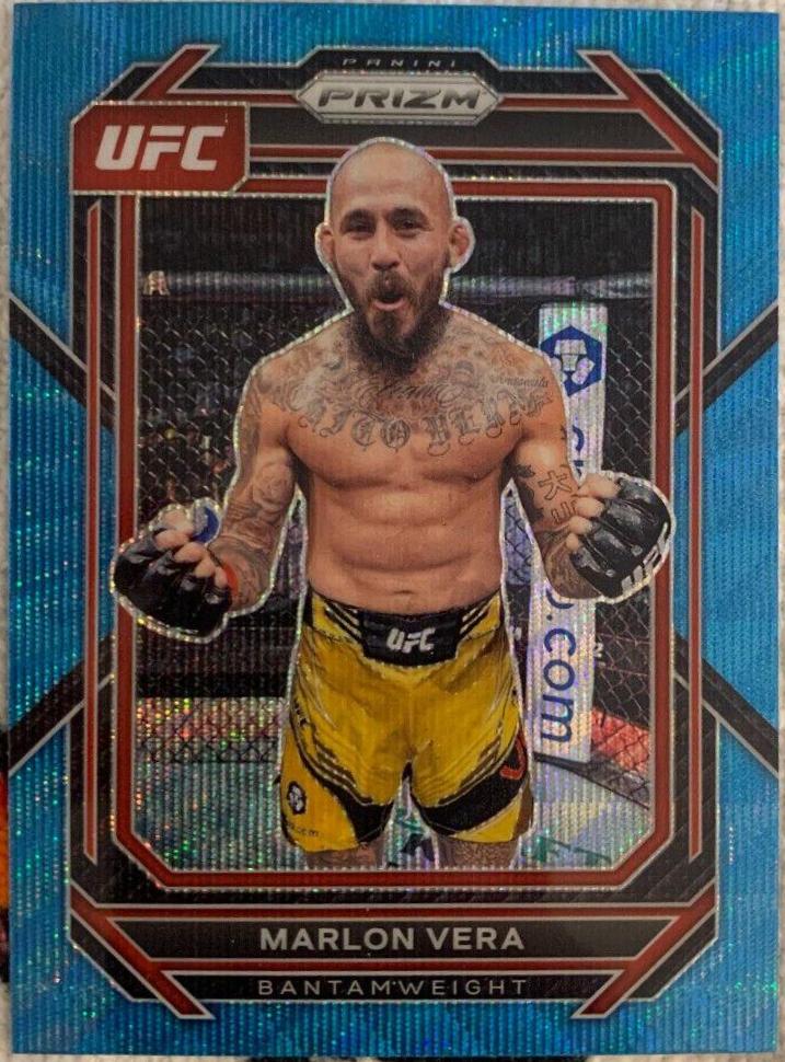 Marlon Vera 2023 Panini Prizm UFC Base #122 Blue Wave