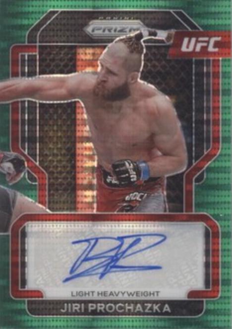 Jiri Prochazka 2022 Panini Prizm UFC Signatures #52 Green Pulsar