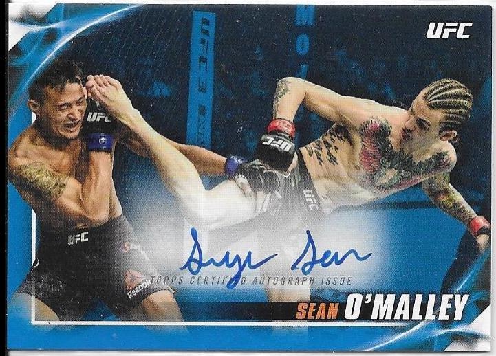 Sean O'Malley 2019 Topps UFC Knockout Knockout Autographs #KA-SOM Blue