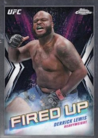 Derrick Lewis 2024 Topps Chrome UFC Fired Up #FDP-8 Superfractor
