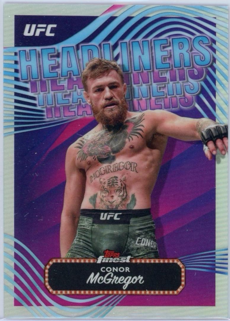 Conor McGregor 2024 Topps Finest UFC Headliners #HDL-5 Refractor