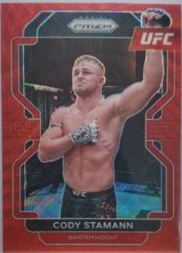 Cody Stamann 2022 Panini Prizm UFC Base #175 Ruby Wave