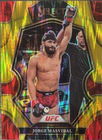 Jorge Masvidal 2023 Panini Select UFC Premier Level #164 Gold Flash