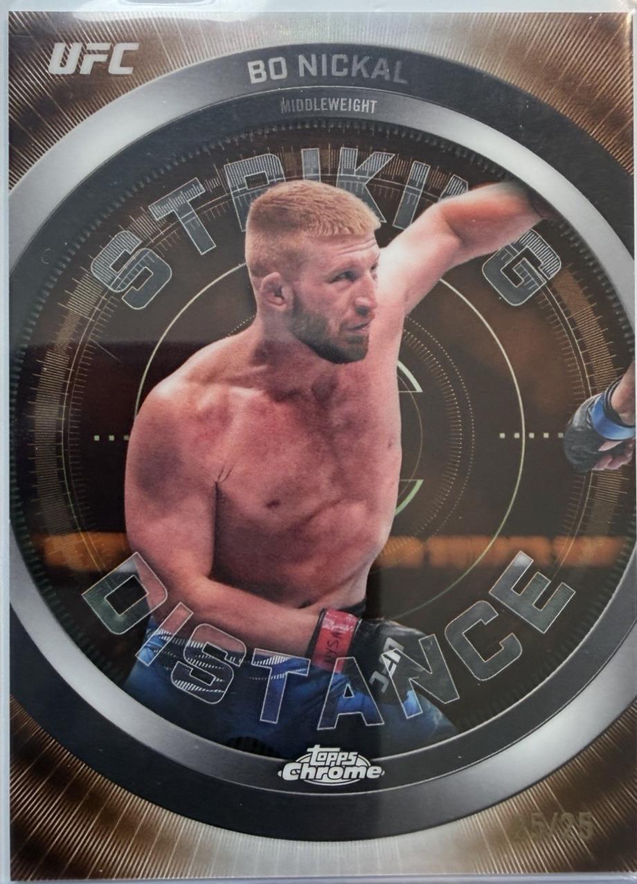 Bo Nickal 2026 Topps Chrome UFC Striking Distance #SD-23 Superfractor