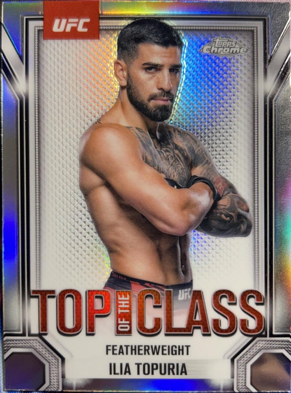 Ilia Topuria 2025 Topps Chrome UFC Top of the Class #TTC-4 Refractor