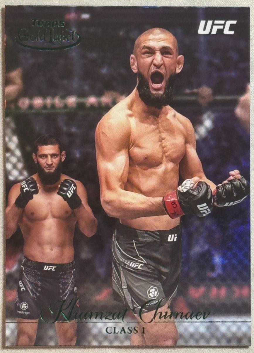 Khamzat Chimaev 2024 Topps Gold Label UFC Base Class I #23 Green