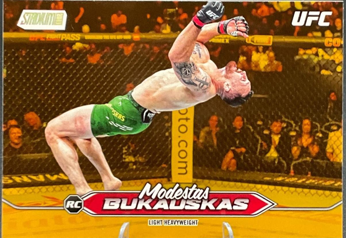 Modestas Bukauskas 2025 Topps Stadium Club UFC Base #35 Gold