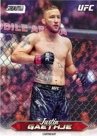 Justin Gaethje 2025 Topps Stadium Club UFC Base #155 First Day Issue