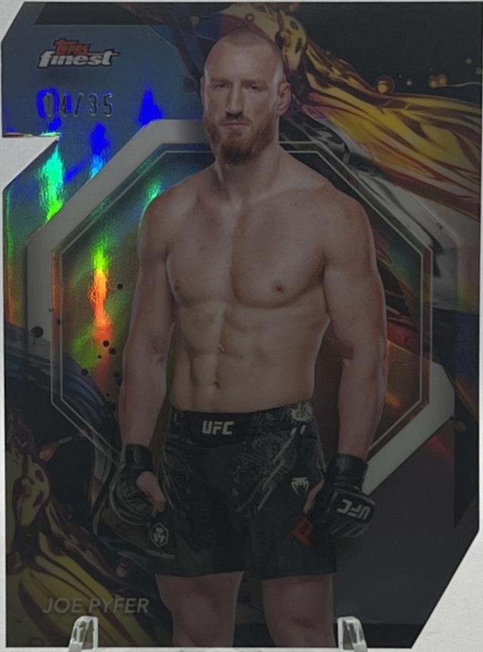 Joe Pyfer 2024 Topps Finest UFC Base Uncommon #168 Die-Cut Refractor