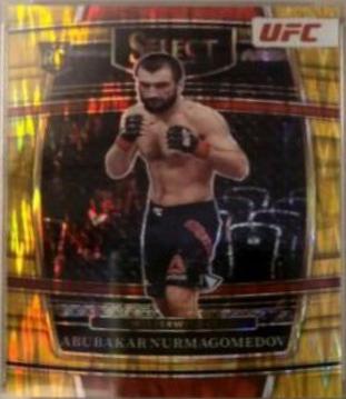 Abubakar Nurmagomedov 2022 Panini Select UFC Concourse #64 Gold Flash