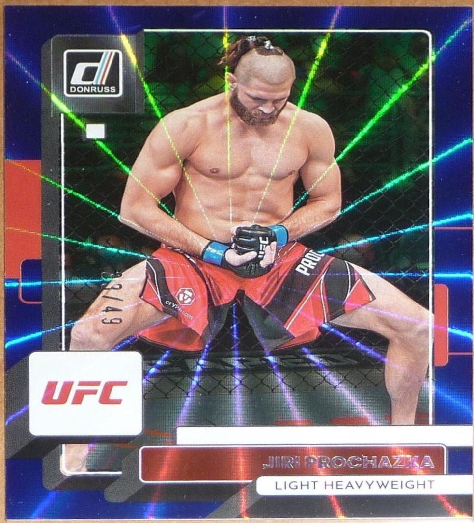 Jiri Prochazka 2023 Panini Donruss UFC Base #14 Blue Laser