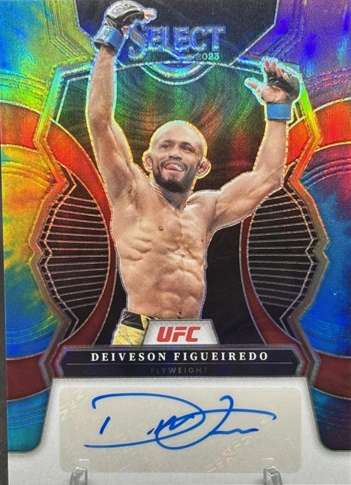 Deiveson Figueiredo 2023 Panini Select UFC Signatures #23 Gold
