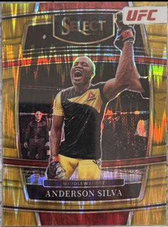 Anderson Silva 2022 Panini Select UFC Concourse #2 Gold