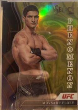 Movsar Evloev 2022 Panini Select UFC Phenomenon #28 Gold