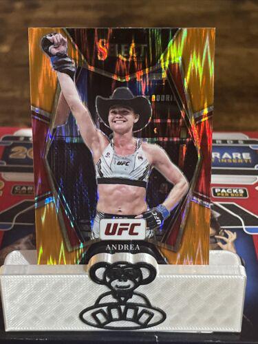 Andrea Lee 2022 Panini Select UFC Premier Level #166 Orange Flash