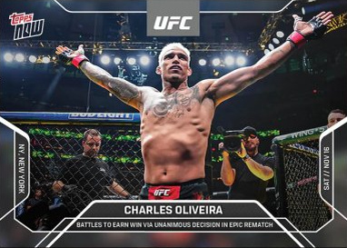 Charles Oliveira Topps Now UFC Base #32 Purple