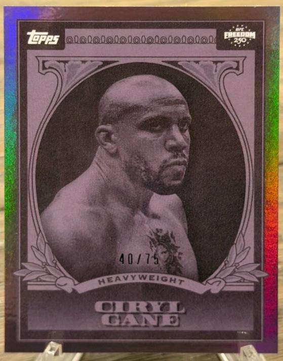 Ciryl Gane 2026 Topps UFC Freedom 250 UFC Dollar #UD-19 Purple