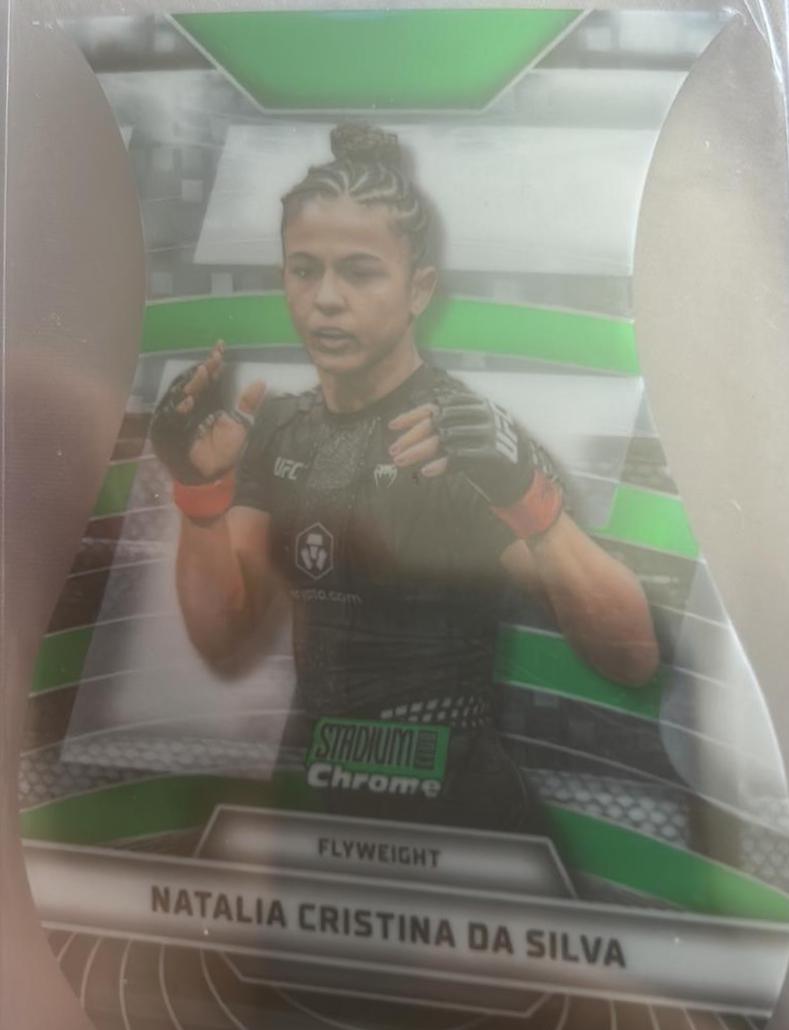 Natalia Silva 2026 Topps Stadium Club UFC Triumvirates #TV-35 Superfractor
