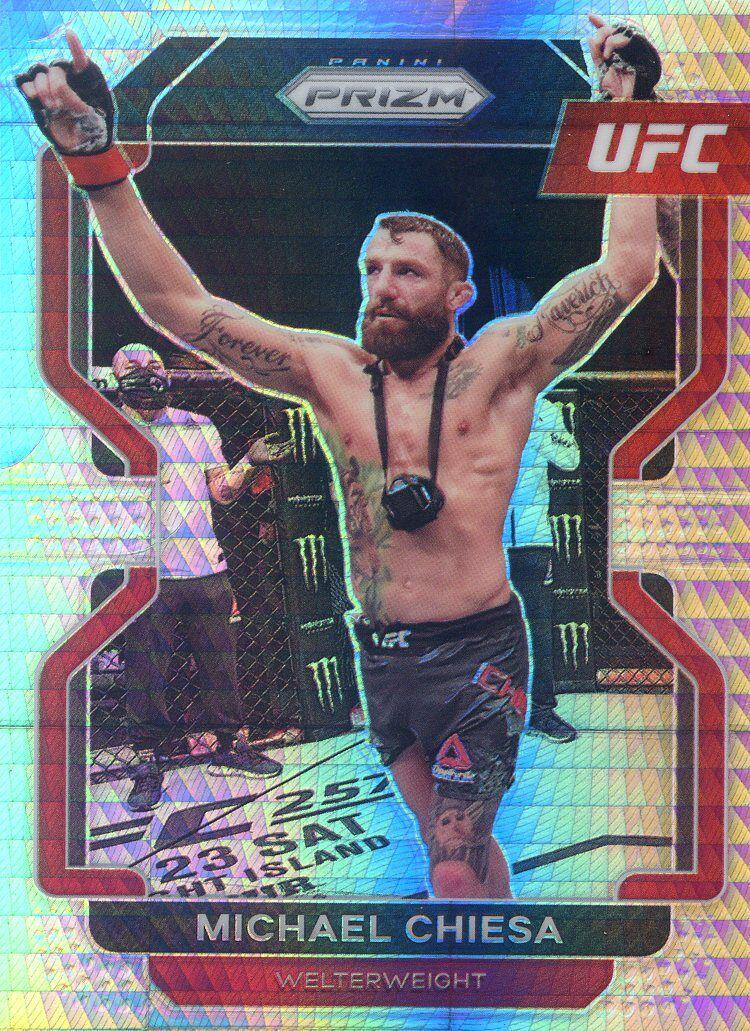 Michael Chiesa 2022 Panini Prizm UFC Base #110 Hyper